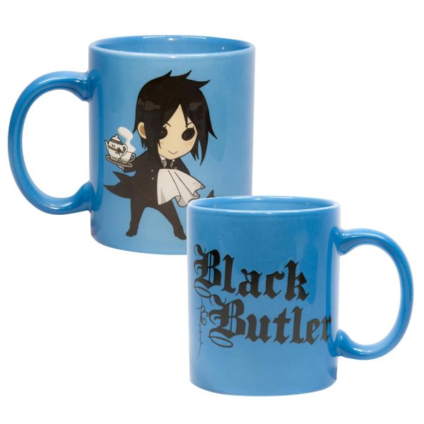 Black Butler Mug | Black Butler Chibi Sebastian and Cat Coffee Mug Hot on Sale - Image 4