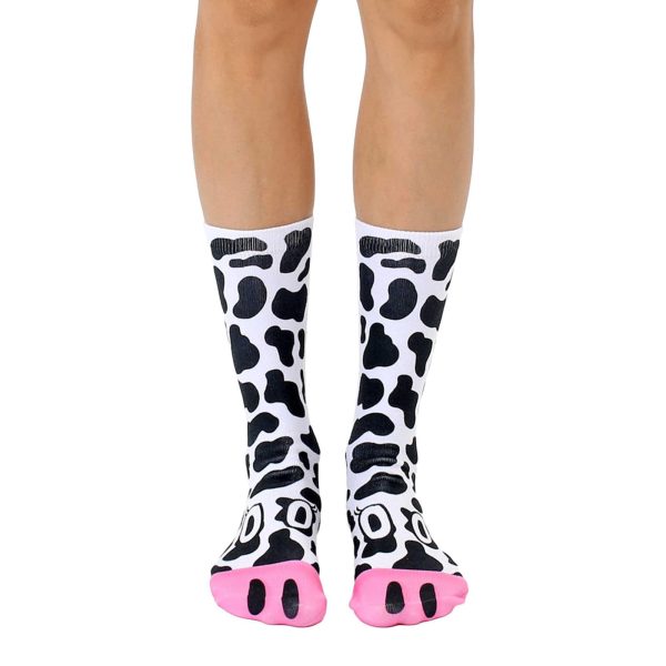 Cow Photo Print Crew Socks Sale