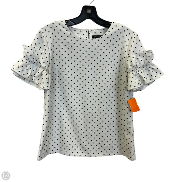 Top Short Sleeve By Banana Republic In Black & White, Size: Xs Online Sale