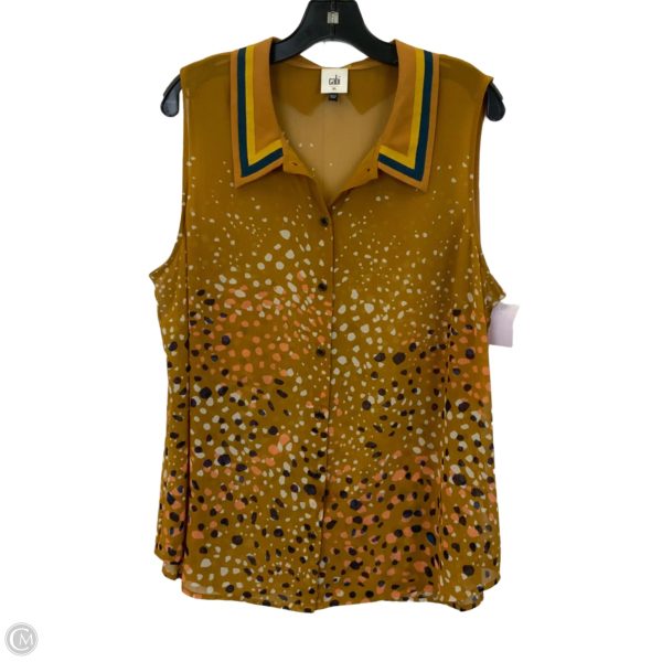 Top Sleeveless By Chicos In Yellow, Size: Xl Online Sale