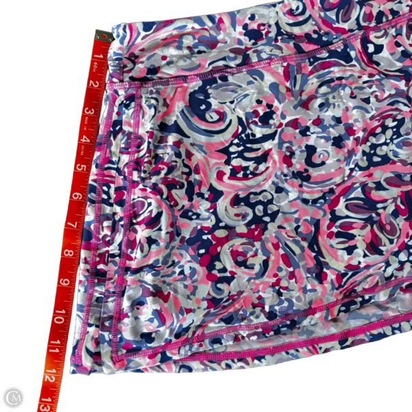 Skort Designer By Lilly Pulitzer In Blue & Purple, Size: M Online now - Image 3