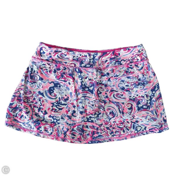 Skort Designer By Lilly Pulitzer In Blue & Purple, Size: M Online now - Image 4