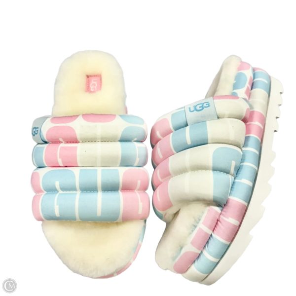 Sandals Designer By Ugg In Blue & Pink, Size: 9 Hot on Sale
